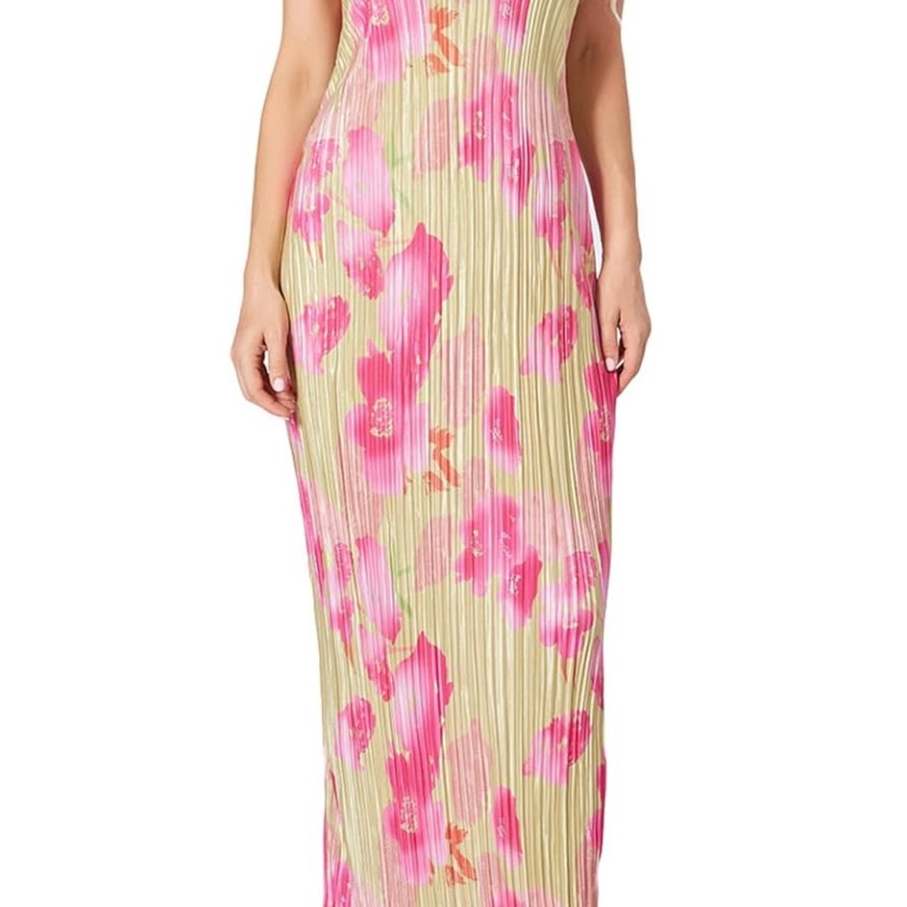 Floral Pink Maxi Dress